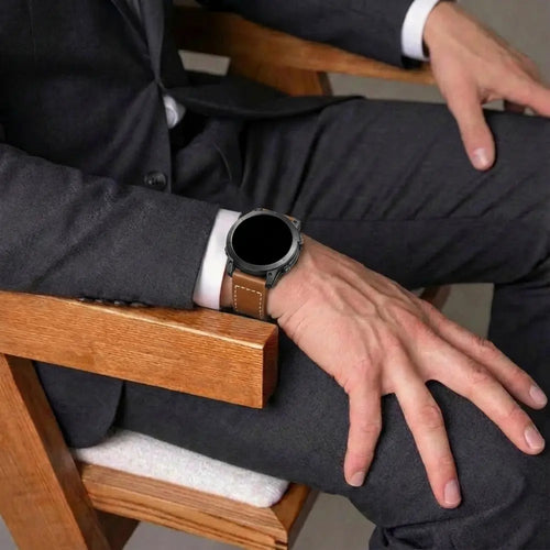 Garmin Epix Pro (Gen 2) 51mm Premium Leather Strap (Brown)