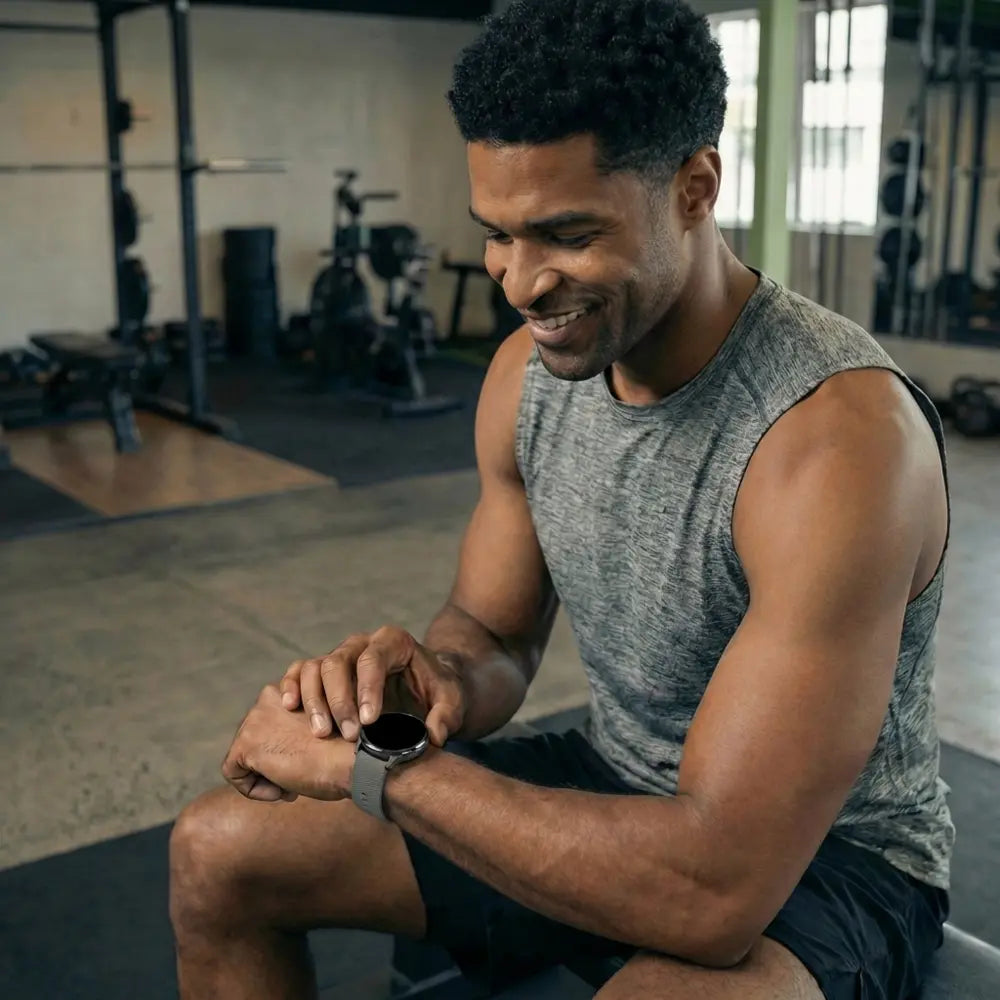 Bandz Garmin Vivoactive 4s Silikonarmband 'Deluxe' (Dunkelgrau)