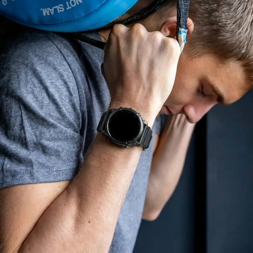 Garmin Fenix 7 premium nylon gesp band (zwart)