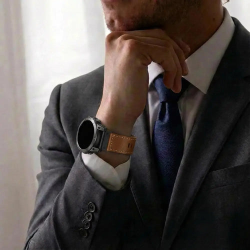 Garmin Epix Pro (Gen 2) 51mm Premium Leather Strap (Brown)