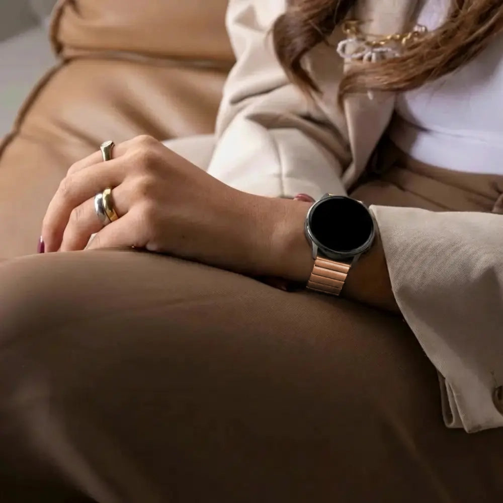 Bandz Garmin Approach J1 Stahlarmband 'One Bead' (Roségold)