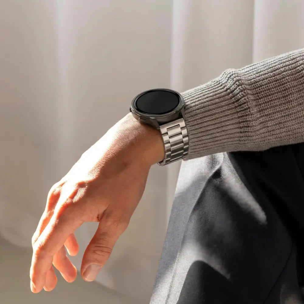 Bandz Garmin Vivomove 3s Stahlarmband 'Classic' (Silber)