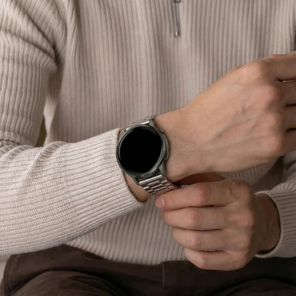 Bandz Garmin Forerunner 165 Stahlarmband 'Classic' (Polarstern)