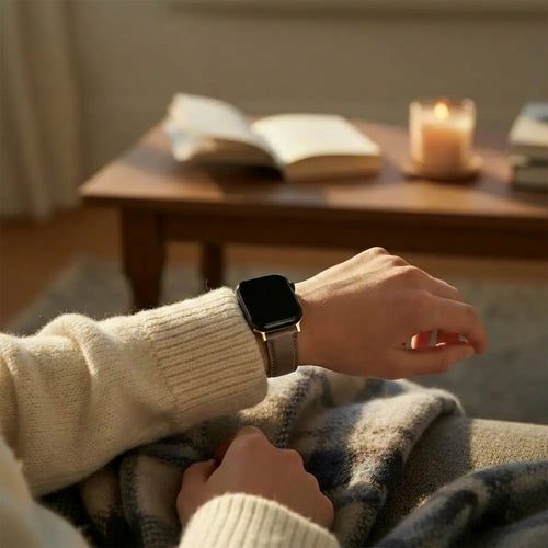 Bandz Apple Watch Leather Strap 'D-Type' (Dark Brown)