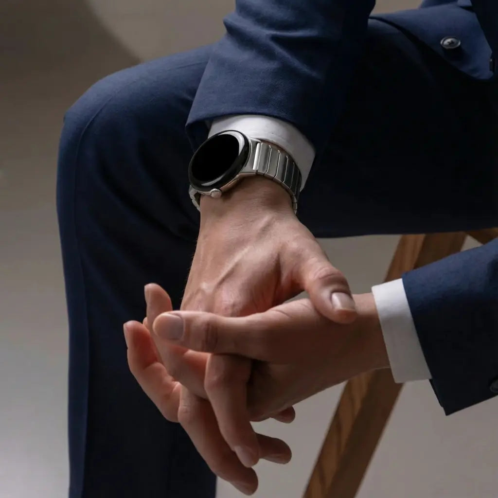 Google Pixel Watch 3 - 45mm Premium Metal Link Strap (Silver)