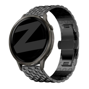 Bandz Garmin Forerunner 170 Stahlarmband 'Dragon' (Schwarz)