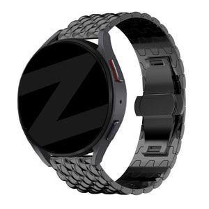 Bandz Garmin Vivomove 3 Steel Strap 'Dragon' (Black)