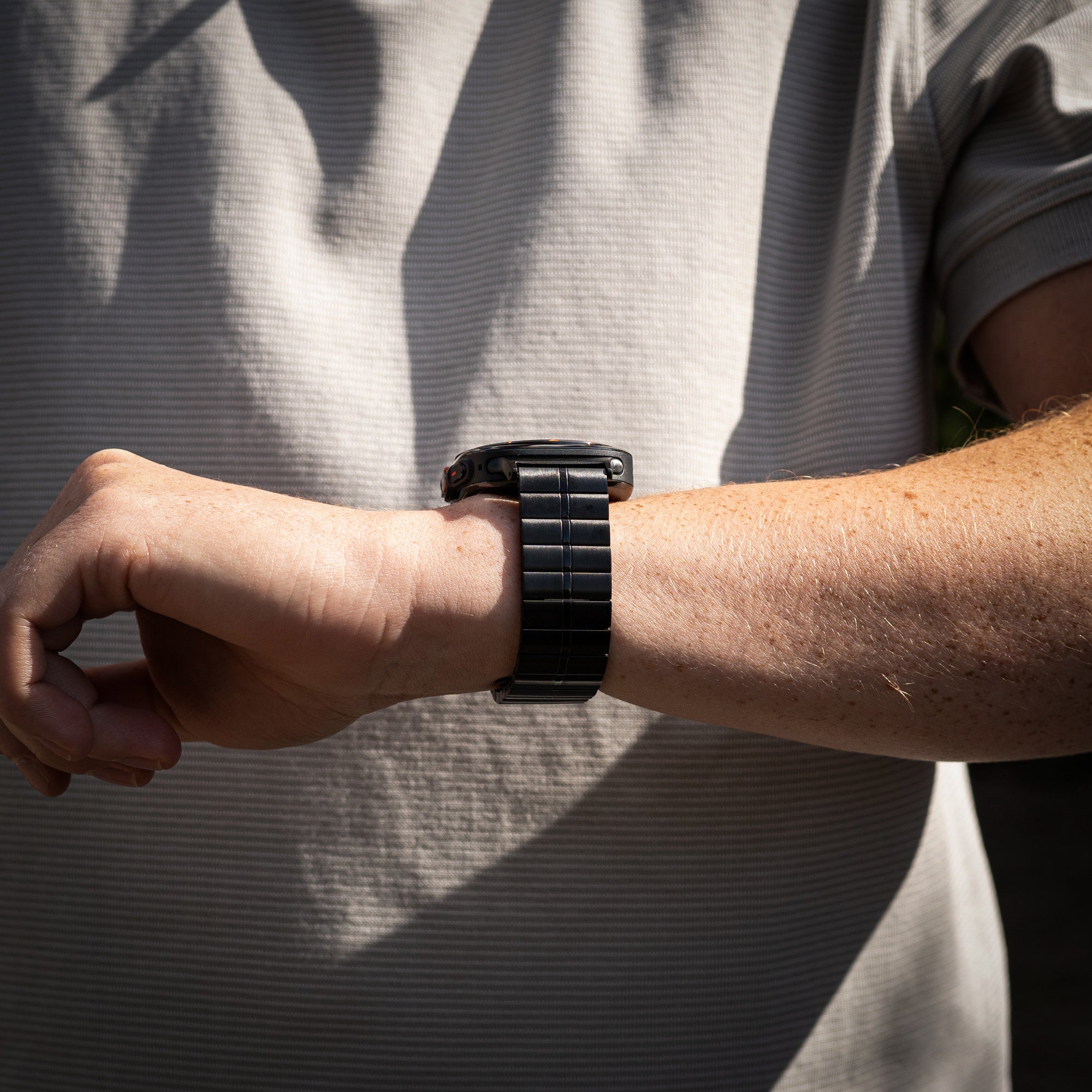 Samsung Galaxy Watch Ultra Luxus-Metallarmband (Schwarz)