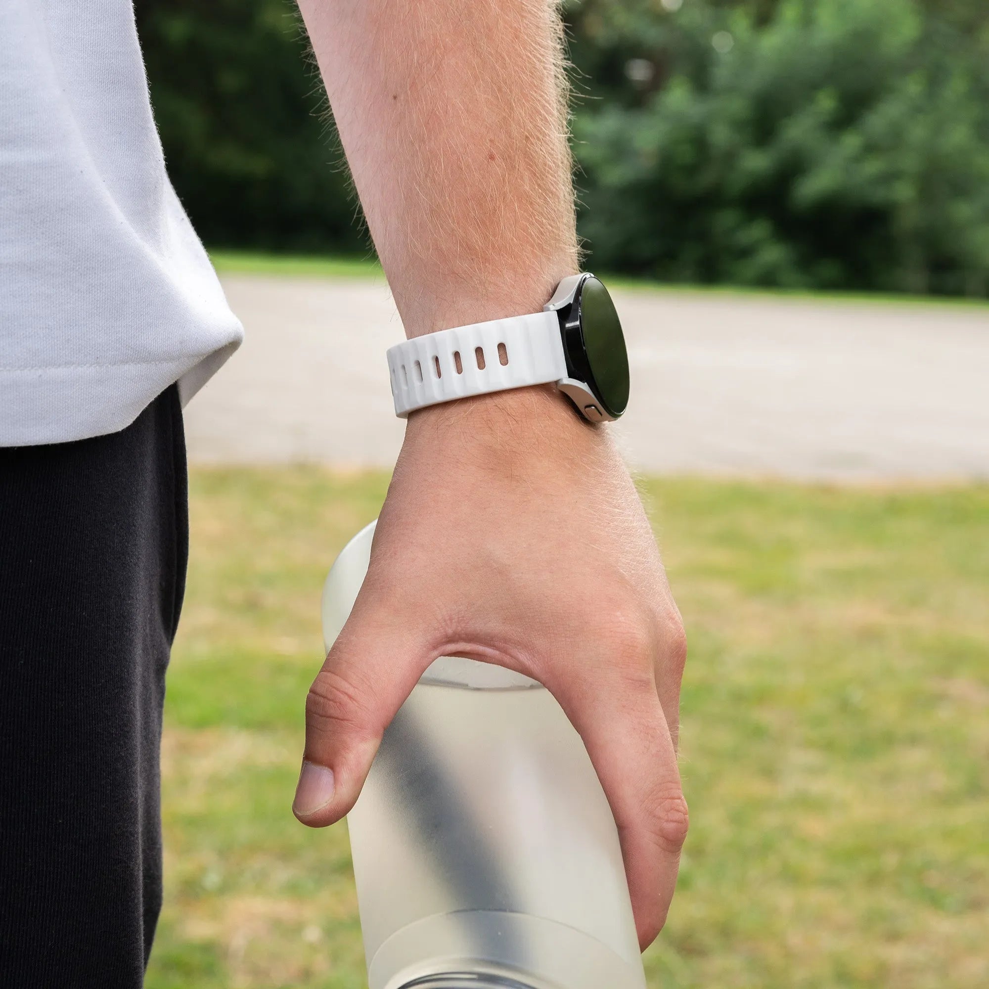 Coros Pace 2 Outdoor Silikonarmband (Weiß)