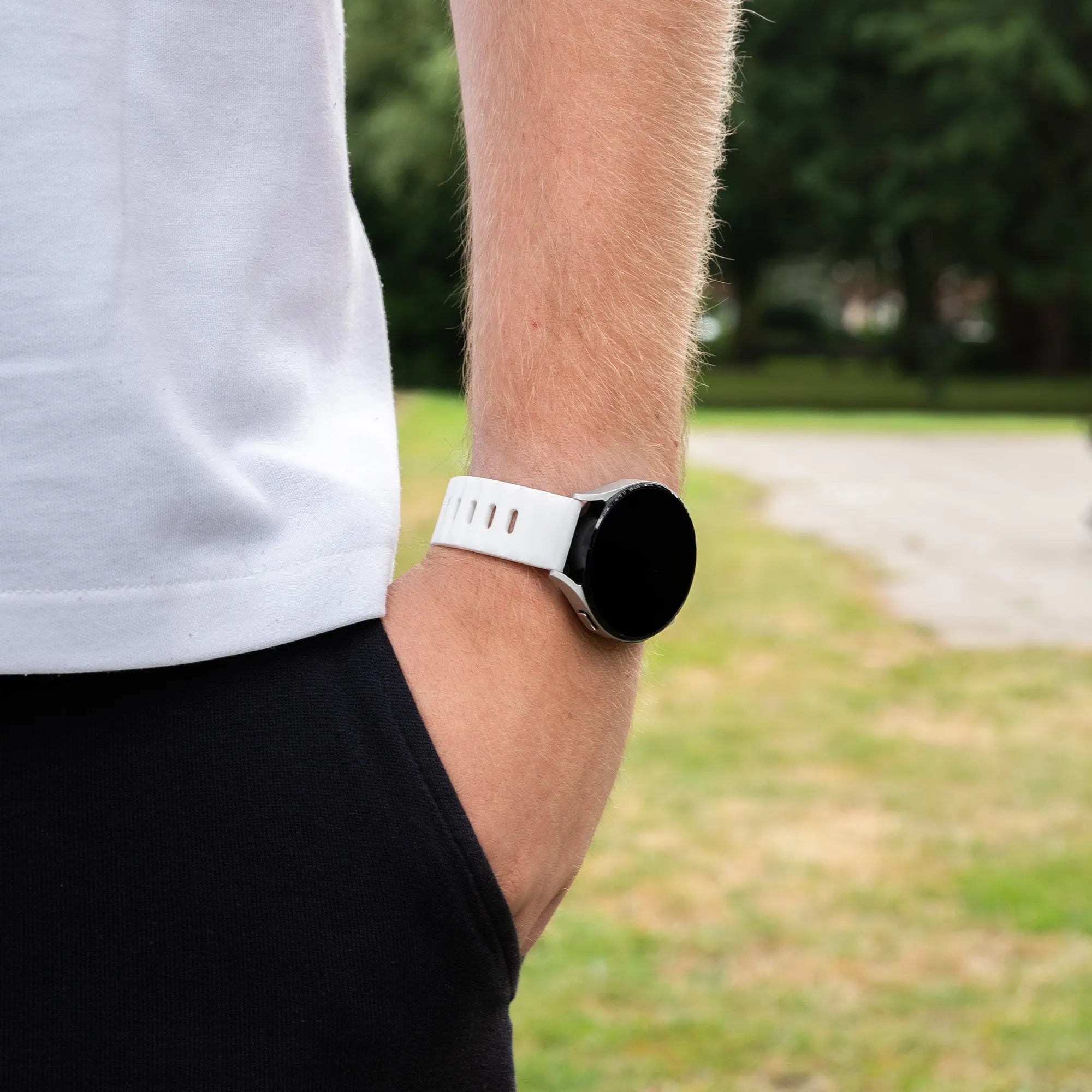 Coros Pace 2 Outdoor Silikonarmband (Weiß)