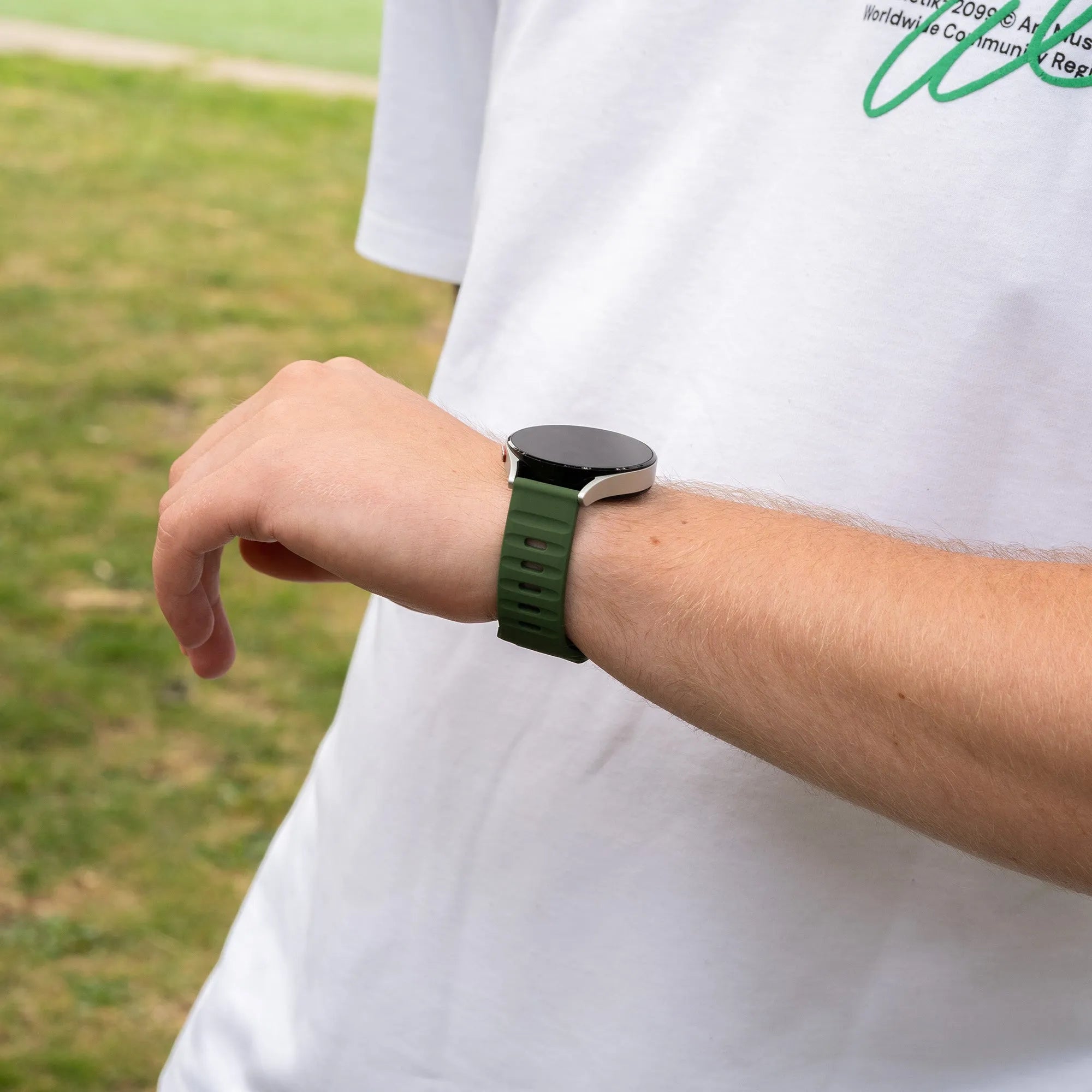 Coros Pace 2 Outdoor Silikonarmband (Grün)