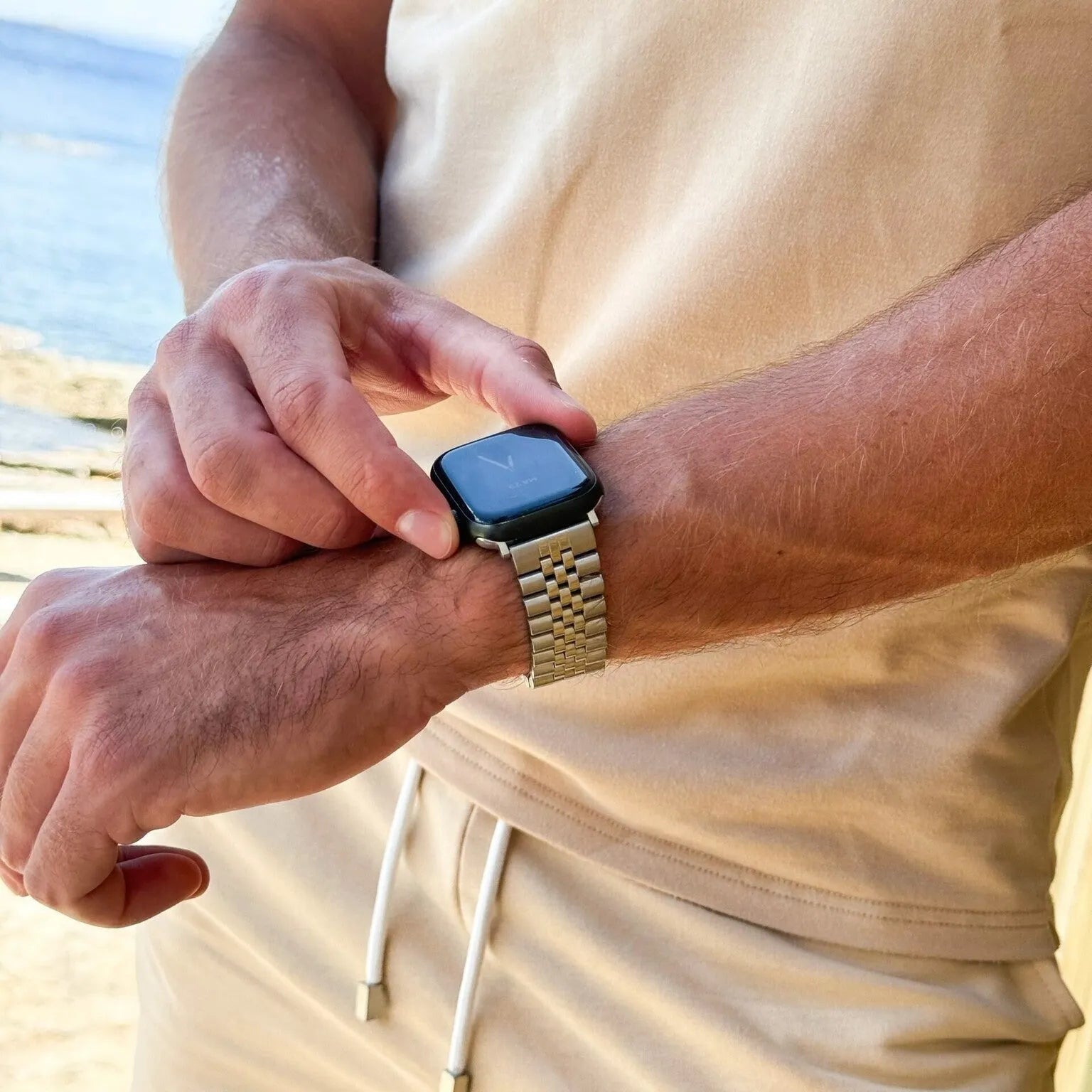 Apple Watch Jubilee Stahlband (Silber)
