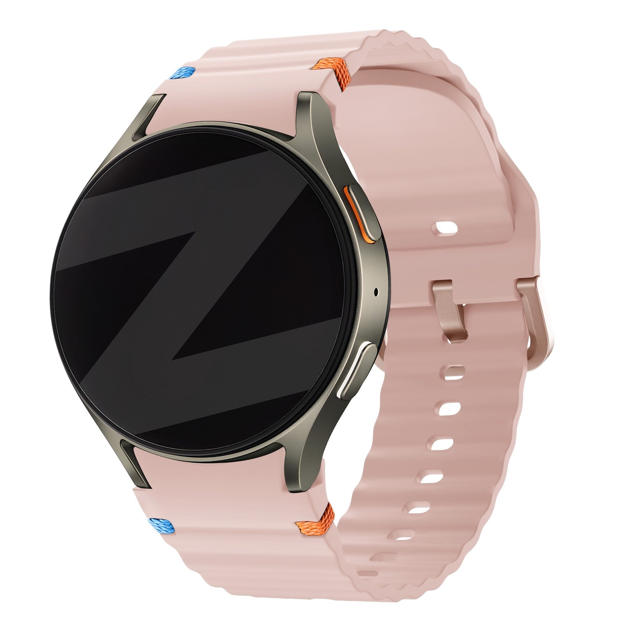 Bandz Samsung Galaxy Watch 7 - 44mm Wave-Armband 'Easy Fit' (Hell Rosa)