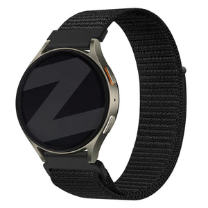 Bandz Oppo Watch X2 Nylonarmband 'Easy Fit' (Schwarz)