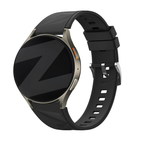 Bandz Huawei Watch GT 5 Pro - 42mm Silikonarmband 'Easy Fit' (Schwarz)