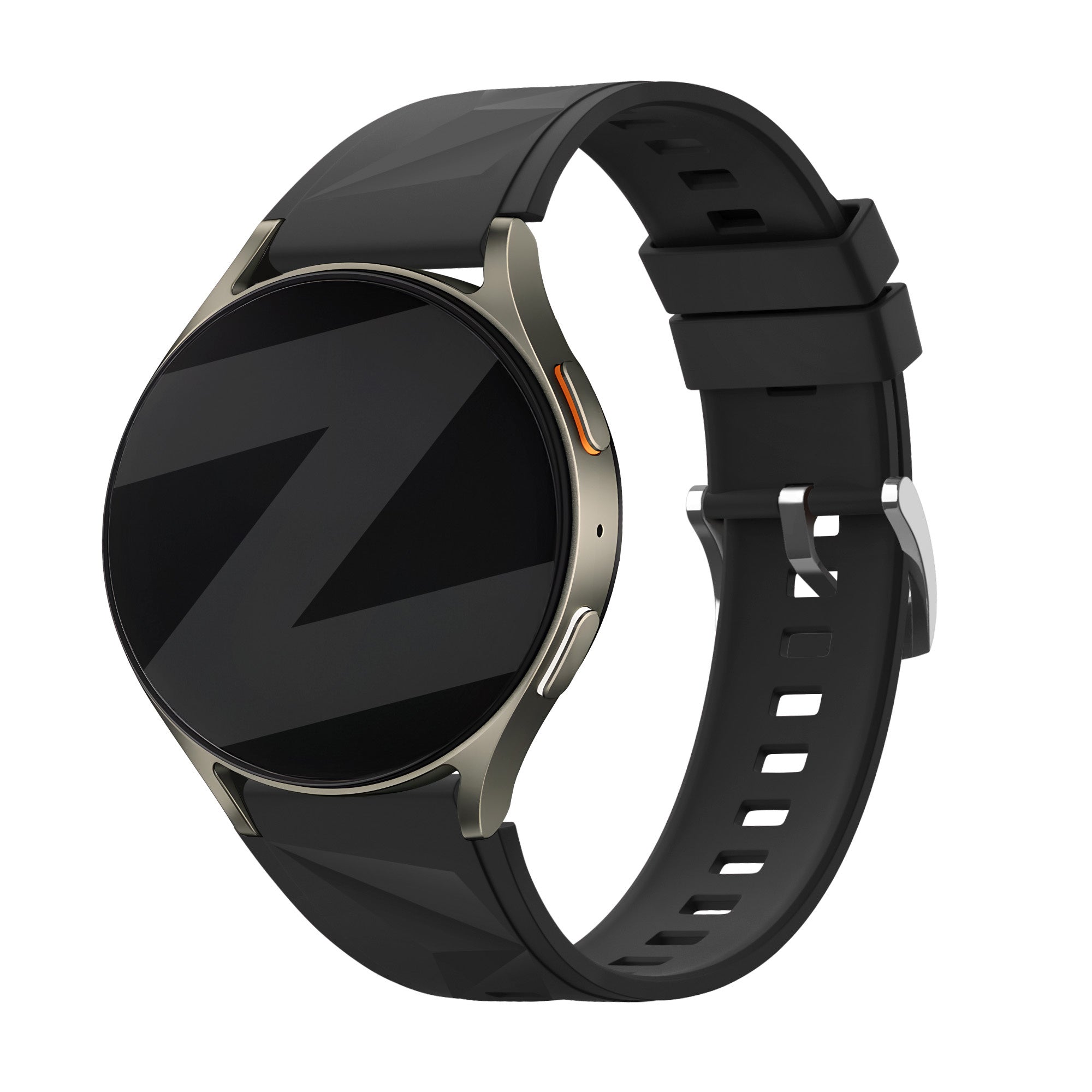 Bandz Fossil Gen 5e - 42mm Silikonarmband 'Easy Fit' (Schwarz)