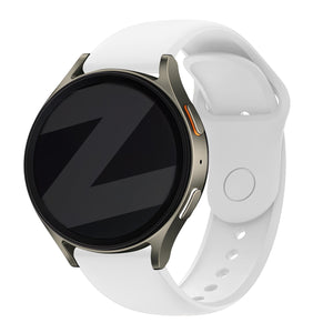 Bandz Samsung Galaxy Watch 6 Classic 43mm Sport Strap 'Easy Fit' (White)