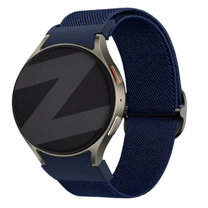 Bandz Samsung Galaxy Watch 6 Classic - 47mm Elastisches Armband 'Easy Fit' (Dunkel Blau)