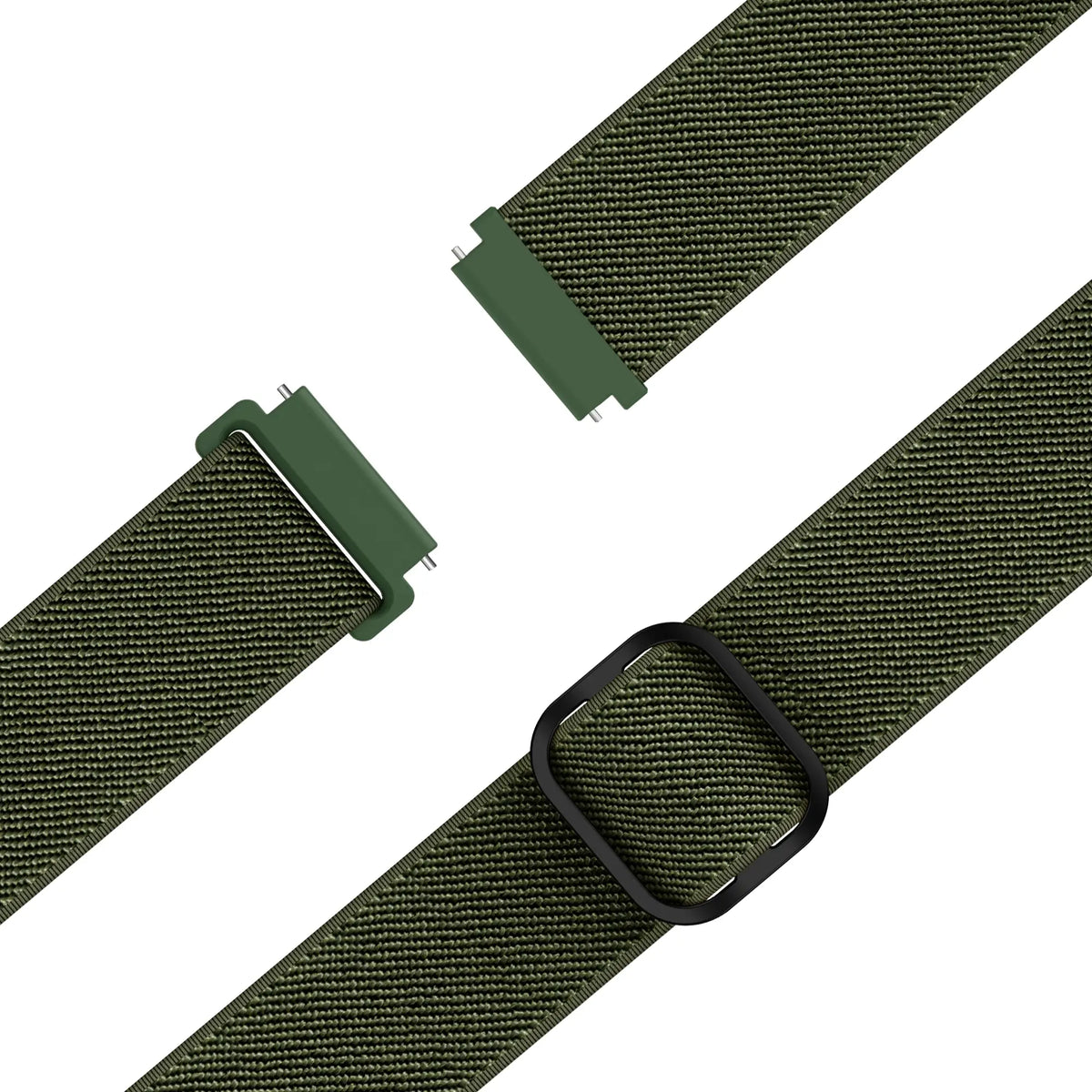 Bandz Oppo Watch X2 Mini Elastisches Armband (Armeegrün)