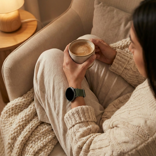 Bandz Garmin Vivoactive 4s Verstellbares Geflochtenes Armband (Grün)