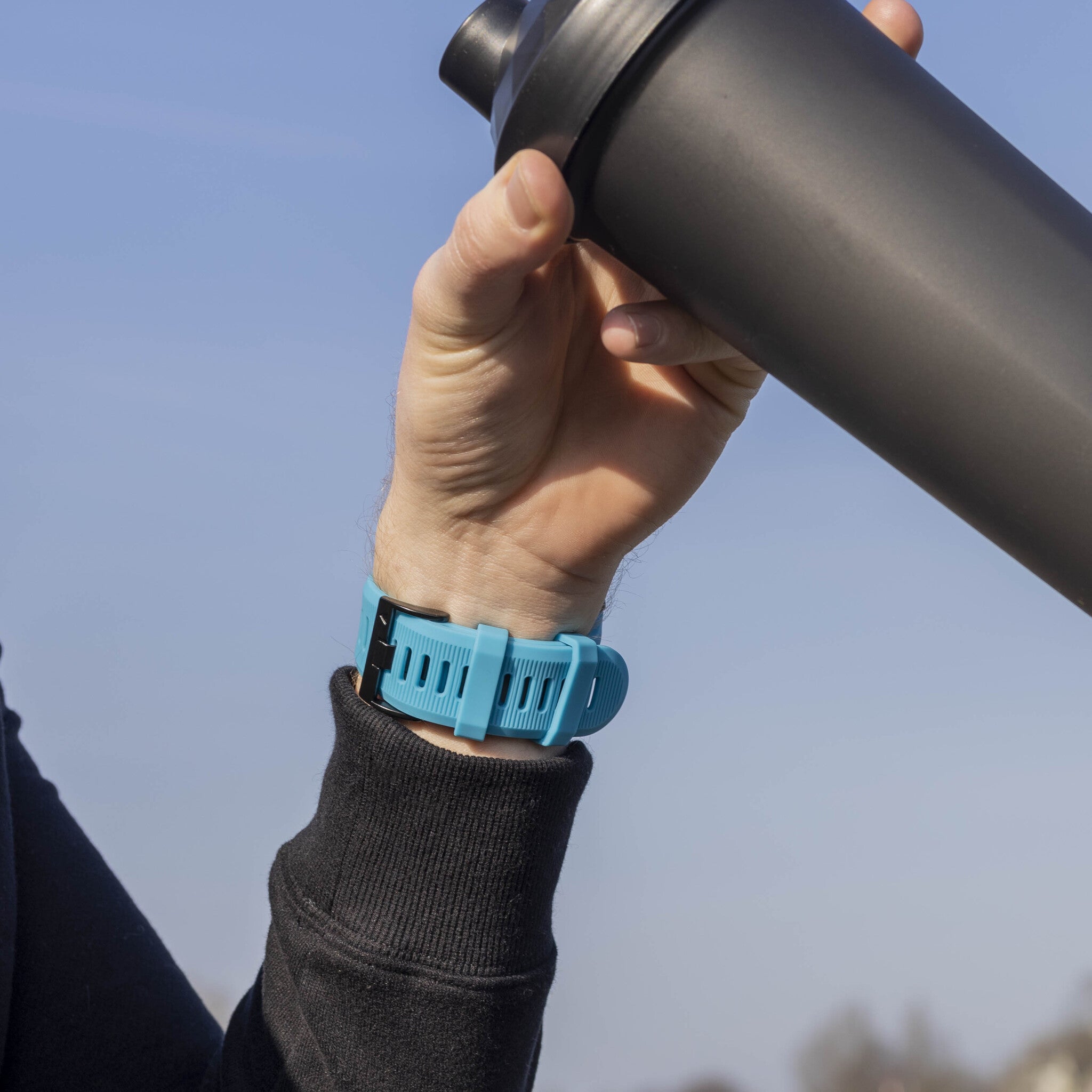 Garmin Descent MK1 Silikonarmband (Hell Blau)