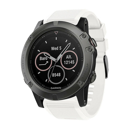 Garmin Fenix 8 Pro - 51mm Silikonarmband (Weiß)