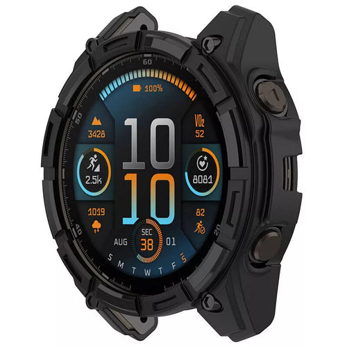 Garmin Fenix 8 - 47mm SOLAR robustes TPU Hülle (Schwarz)