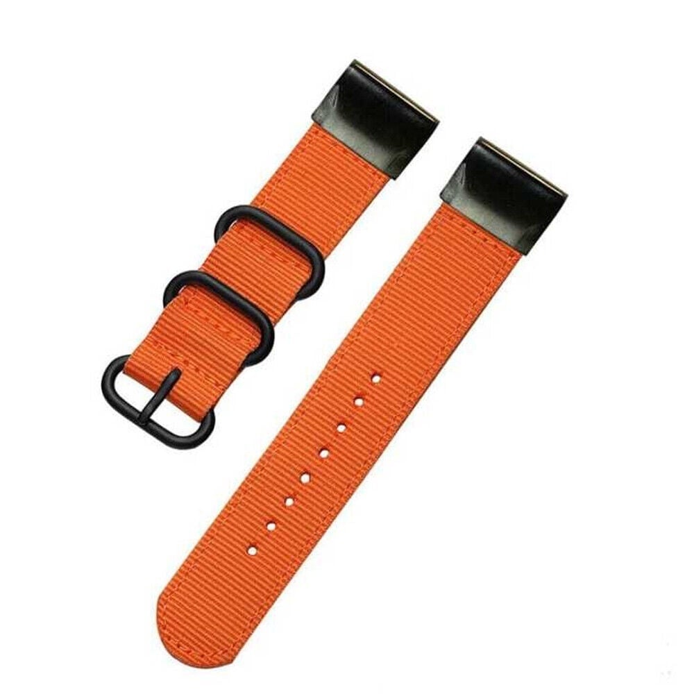 Garmin Forerunner 945 Nylon Strap with Buckle (Orange)