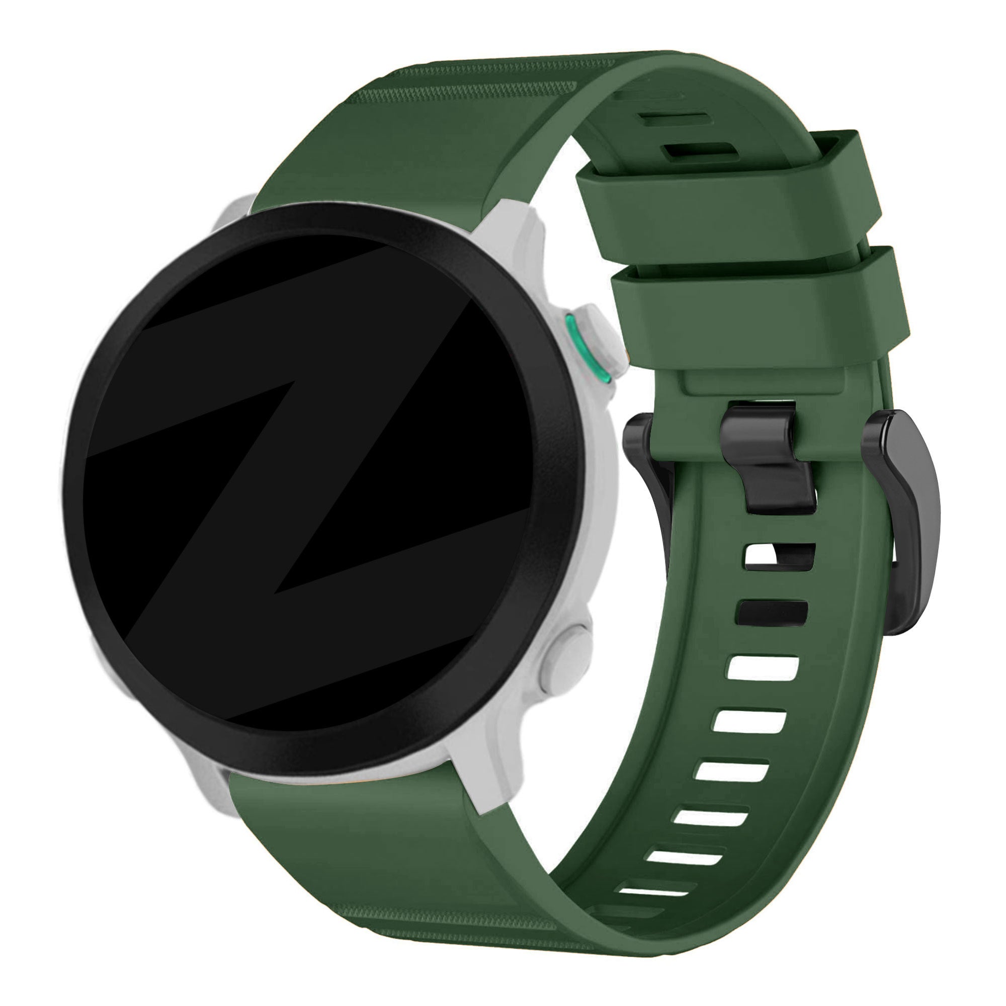 Bandz Garmin Fenix 8 Pro - 51mm Buckled Silicone Strap (Dark Green)