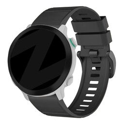 Bandz Garmin Instinct 3 - 45mm Silikonarmband mit Schnalle (Schwarz)