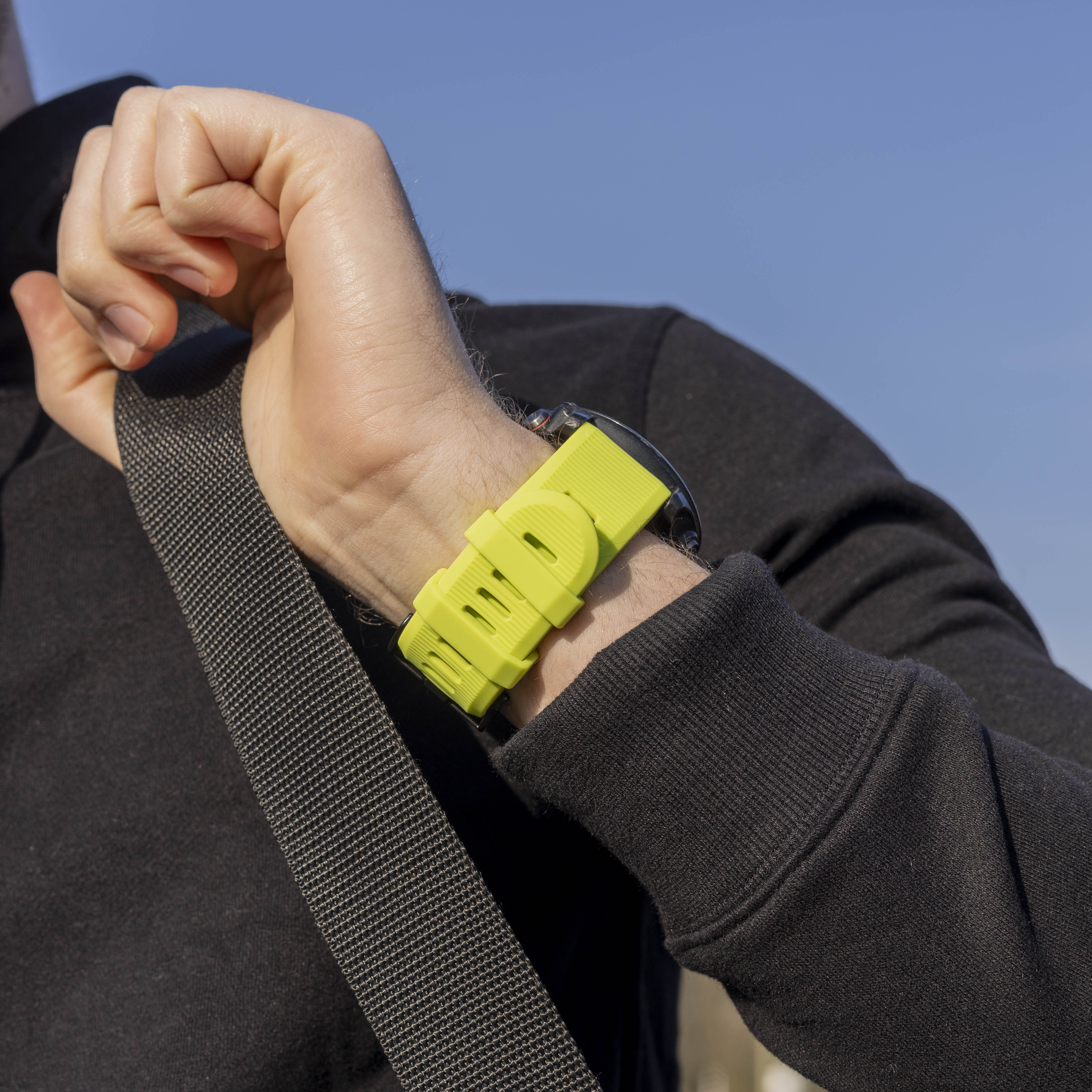 Garmin Quatix 3 / 6x / 7x Solar Silicone Strap (Light Green)