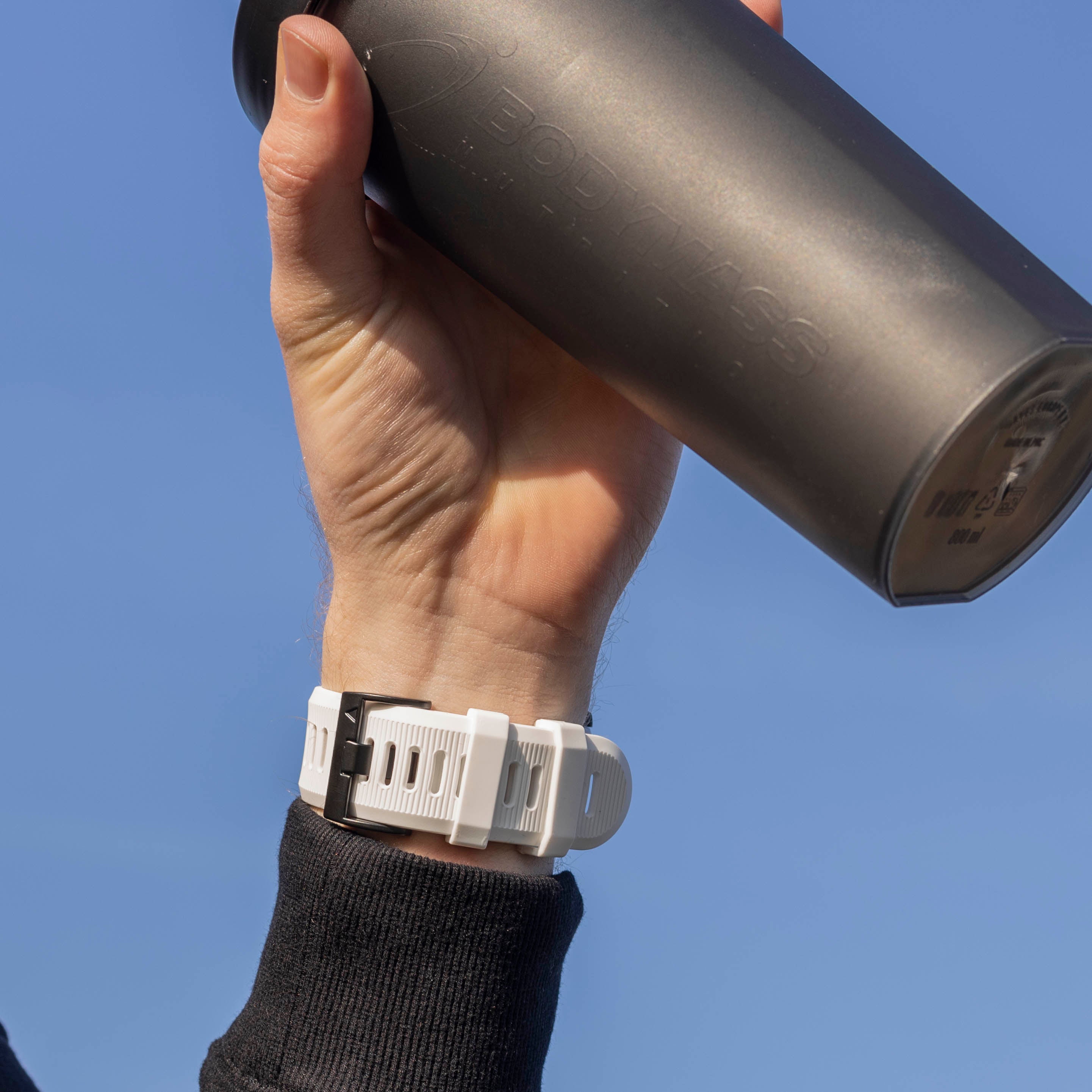 Garmin Fenix 7x Silikonarmband (Weiß)