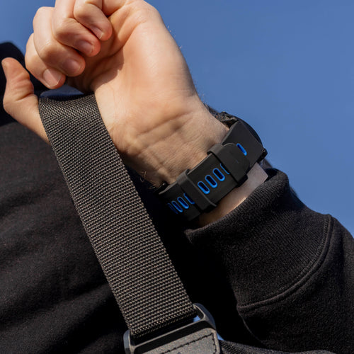 Garmin Fenix ​​5x / 6x Sportarmband (Schwarz/Blau)