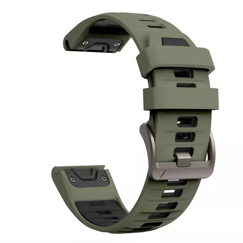 Garmin Enduro 1 / 2 / 3 Sport Buckle Strap (Olive Green/Black)