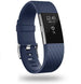 Fitbit Charge 2 Diamant Silikonarmband (Dunkelblau)