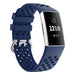 Fitbit Charge 3 Silikonarmband mit Löchern (Dunkelblau)