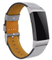 Fitbit Charge 3 Lederarmband (glattes Grau)