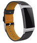 Fitbit Charge 3 Lederarmband (elegantes Schwarz)