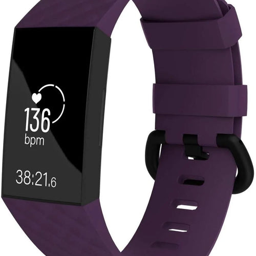 Fitbit Charge 4 Silikonarmband (Lila)