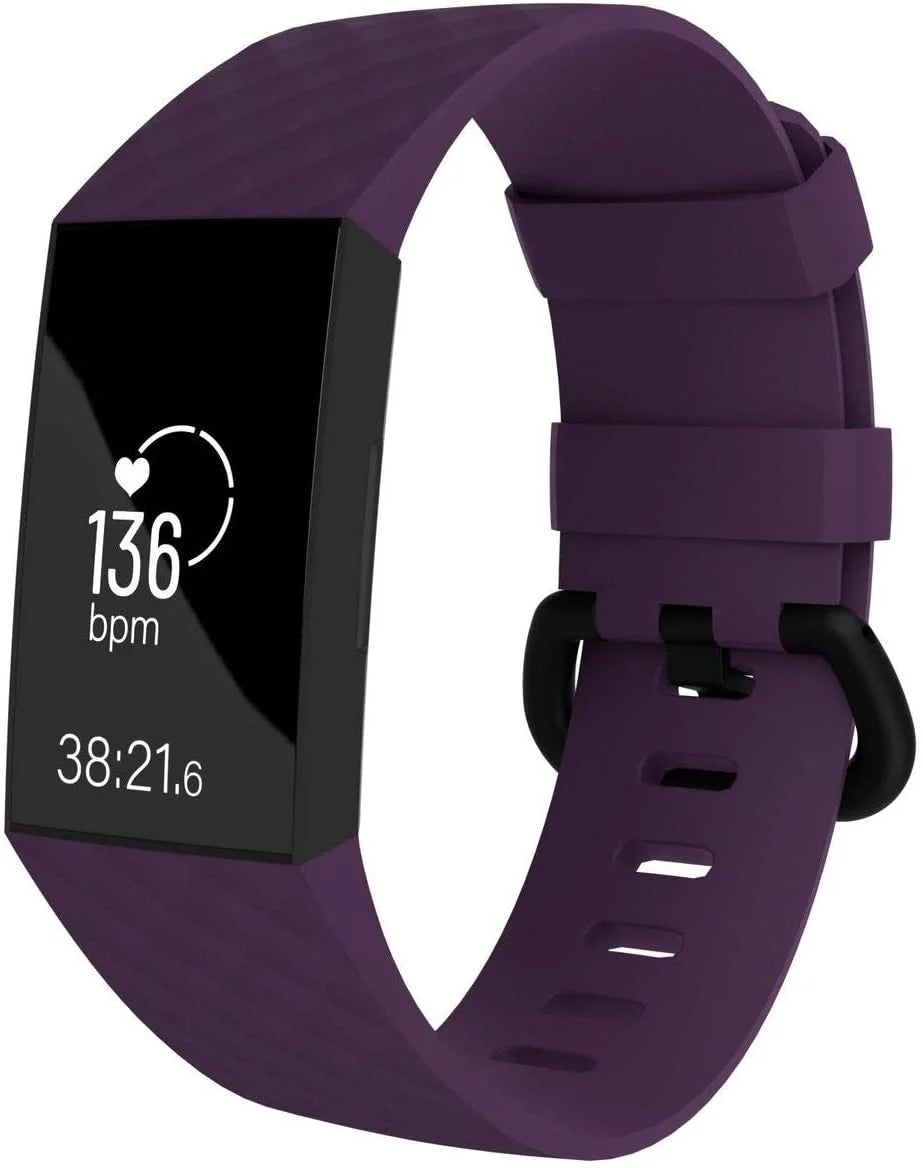 Fitbit Charge 4 Silikonarmband (Lila)