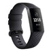 Fitbit Charge 4 Silikonarmband (Schwarz)