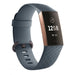 Fitbit Charge 3 Silicone Strap (Grey Blue)