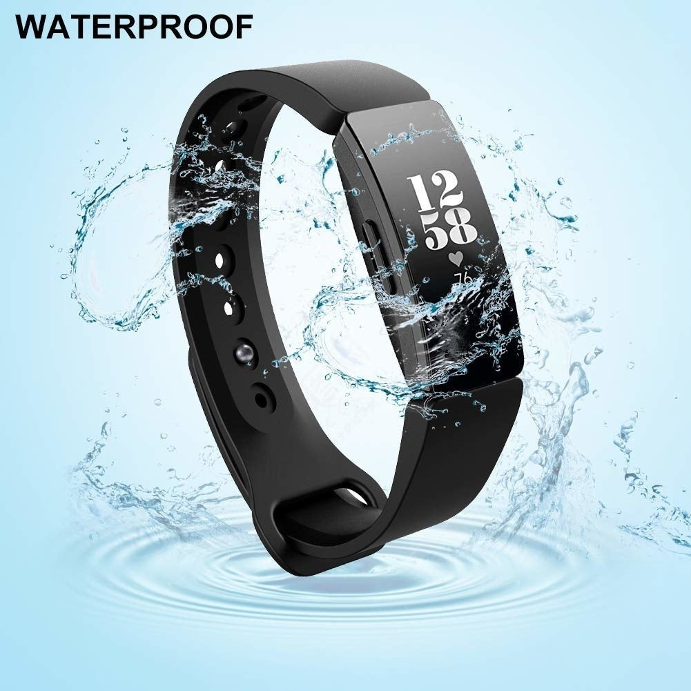 Fitbit Inspire Silikonarmband (Schwarz)