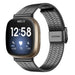 Fitbit Sense Edelstahlband (Schwarz)