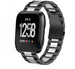 Fitbit Versa/Versa 2 Steel Strap (Black/Silver)