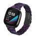 Fitbit Versa 3 Resin Strap (Black/Purple)