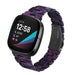 Fitbit Versa 3 Harz-Armband (Schwarz/Lila)
