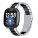 Fitbit Versa 3 Stahlband (Silber / Schwarz)