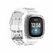 Fitbit Versa 3 Kristallarmband mit Rahmen (Transparent)