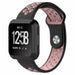 Fitbit Versa / Versa 2 Sportarmband (Schwarz/Rosa)